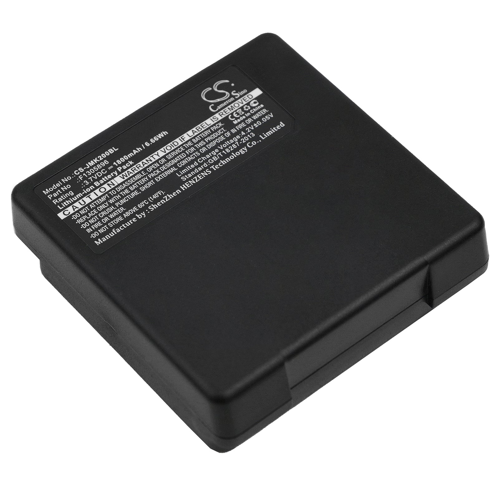 1800mAh 3.7V Li-ion Replacement Battery for JAY Beta6 Radio, Gama10/6 Security System, Moka/Pika Joystick, Crane Remote