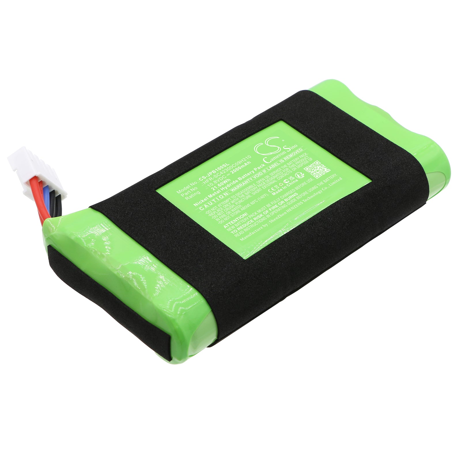 2000mAh Battery for JBL BassPro Go Speaker - 10.8V 21.6Wh Ni-MH Replacement