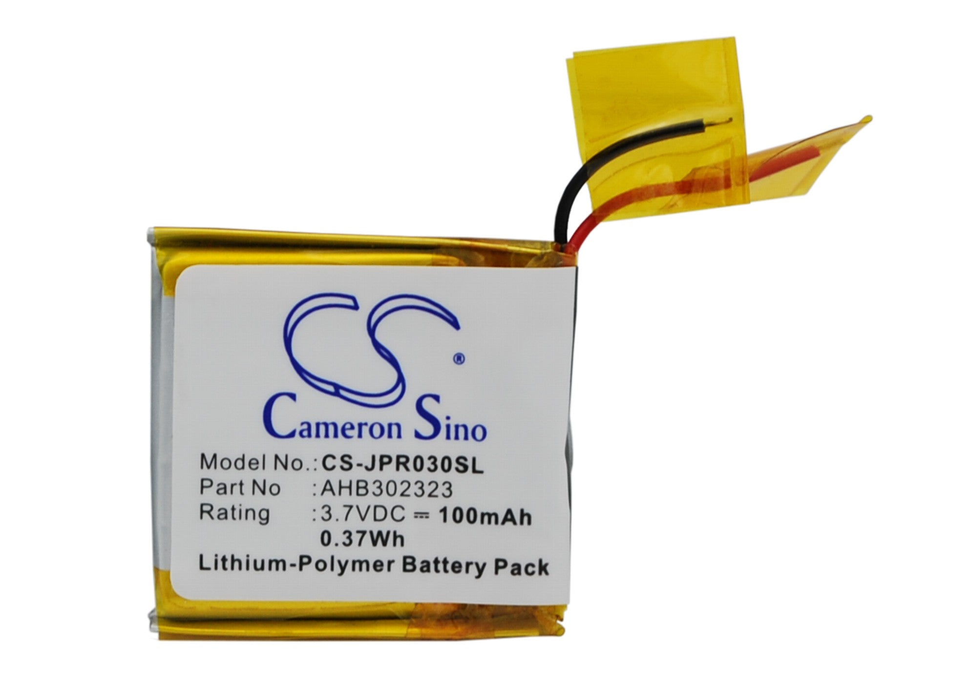 100mAh Replacement Battery for Jabra BT3030 & Street2 Wireless Headset, 3.7V Li-Polymer