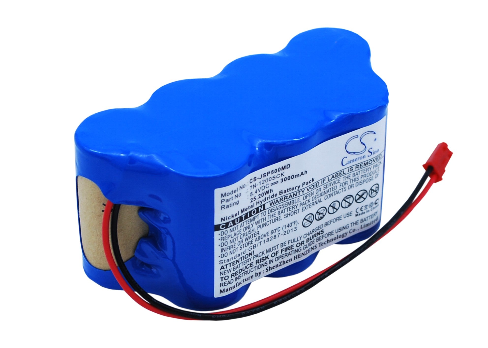8. 4V 3000mAh Ni-MH Replacement Battery for JMS SP-500 Syringe Pump, Medical Grade 7N-1200SCK