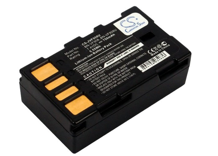 750mAh Replacement Battery for JVC GZ-X900 Camera - 7.4V Li-ion, BN-VF908 Compatible