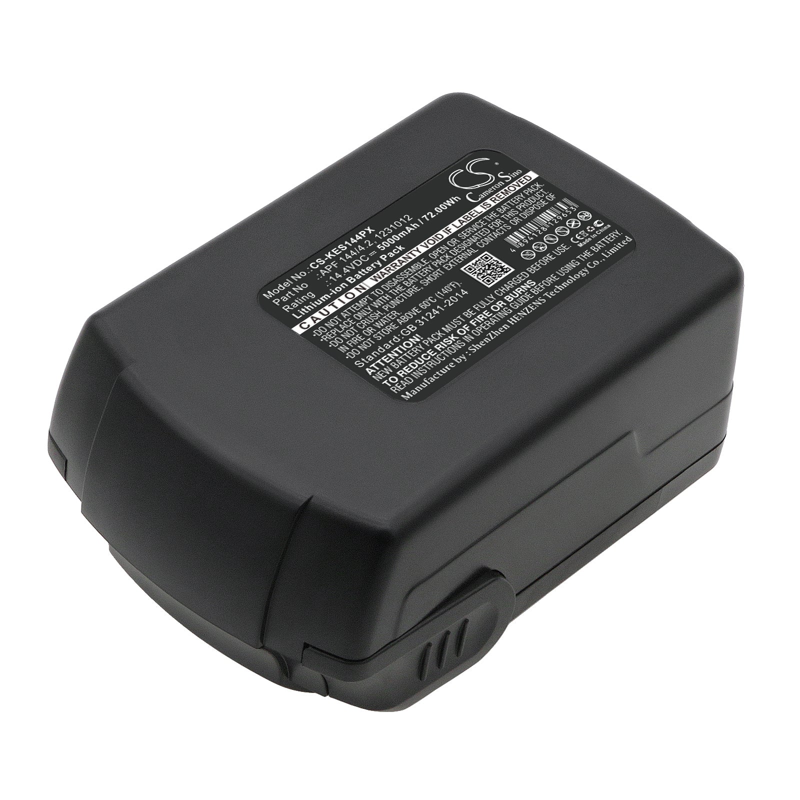 5000mAh Replacement Battery for Kress 144 AFB Power Tools, 14.4V 72Wh Li-ion, Fits APF 144/4.2 & 1231012