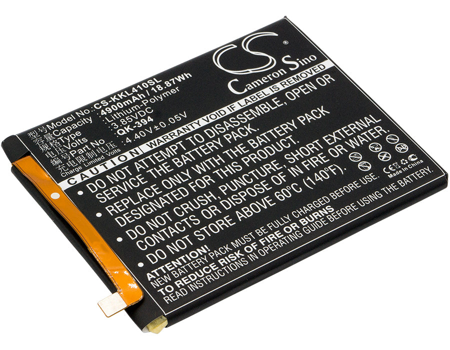 4900mAh Replacement Battery for 360 N4S & QiKU 1505-A01/A02 Smartphones - 3.85V Li-Polymer - Extended Life