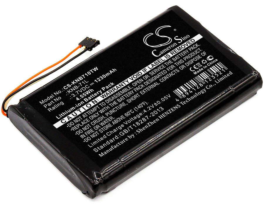 1230mAh Battery for Kenwood PKT-23 ProTalk LT Two-Way Radio - 3.7V Li-ion Replacement (KNB-71L/61L Compatible)