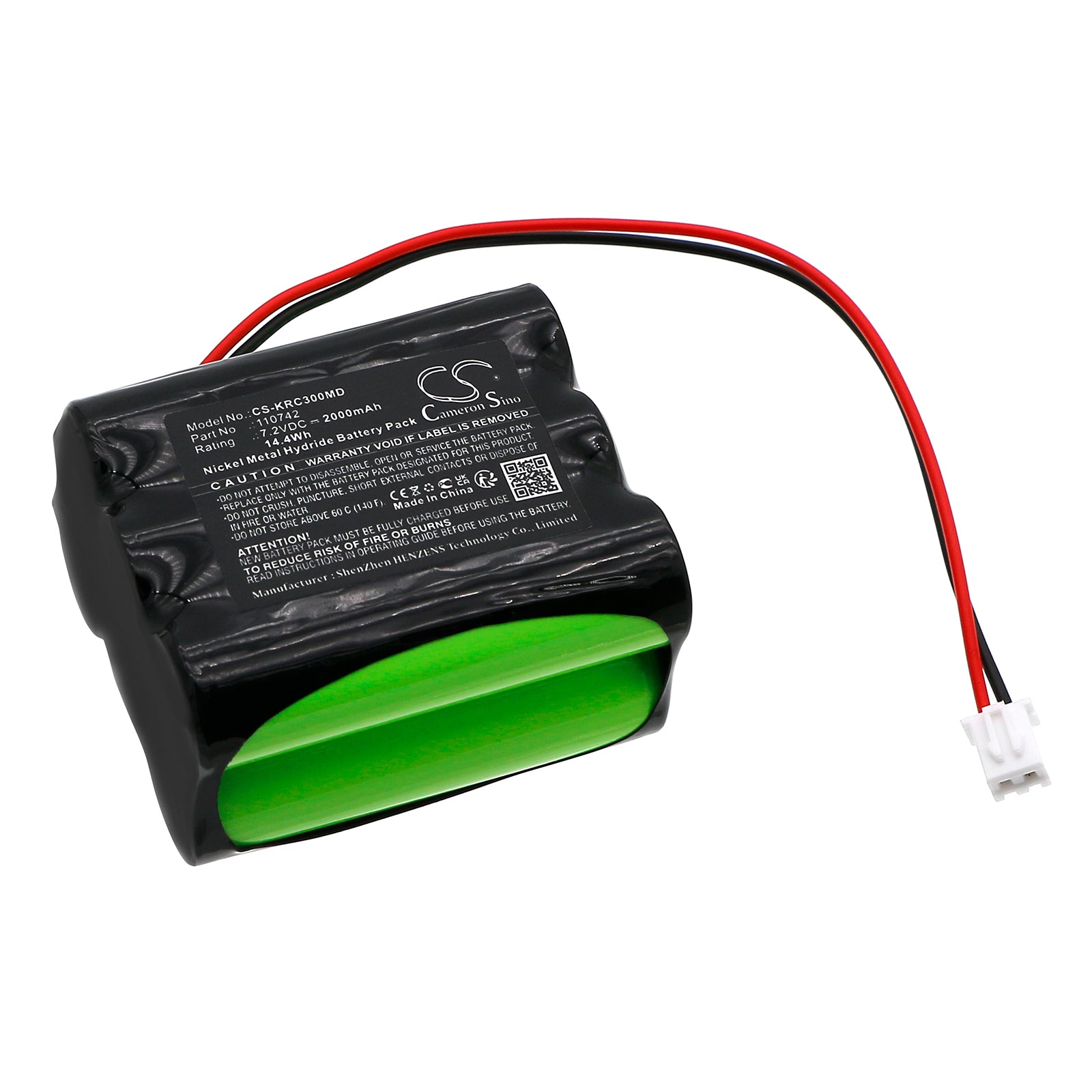 Kern Chair Scale Battery Replacement - NiMH 7.2V 2000mAh, MCC300K100M - Medical Scale Power, 51x43.6x29.1mm