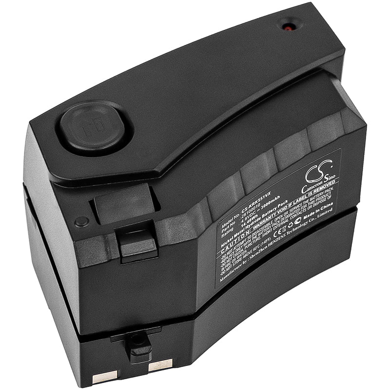 4.8V 3000mAh Ni-MH Replacement Battery for Karcher KC55, K55 Cordless Electric Broom Vacuum, 1.258-505.0 Compatible
