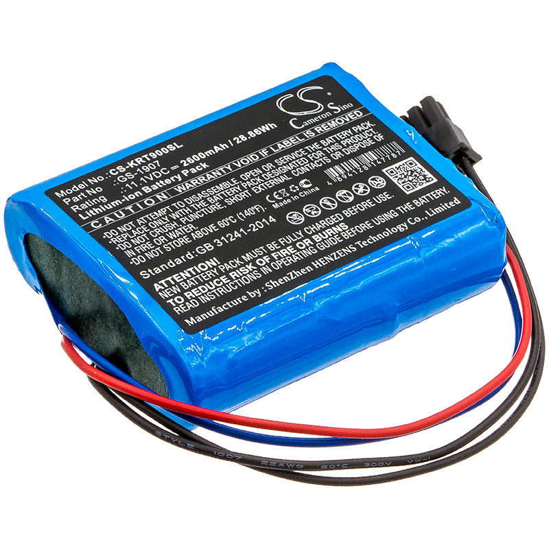 2600mAh Replacement Battery for Kronos InTouch 9000 Time Clock - 11.1V 28.86Wh Li-ion
