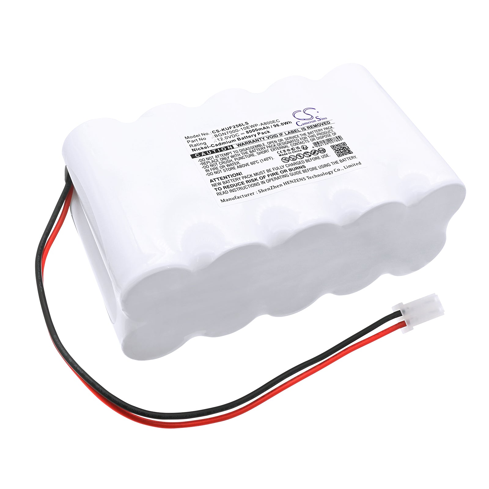 Kaufel Emergency Light Battery - 12V 8000mAh NiCD - Replaces 002256, 12C5, BGN7000 Series Emergency Lighting Fixtures