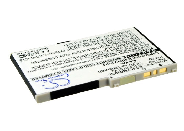 1200mAh Replacement Battery for Kyocera Zio M6000 Smartphone - 3.7V Li-ion Rechargeable Power Cell