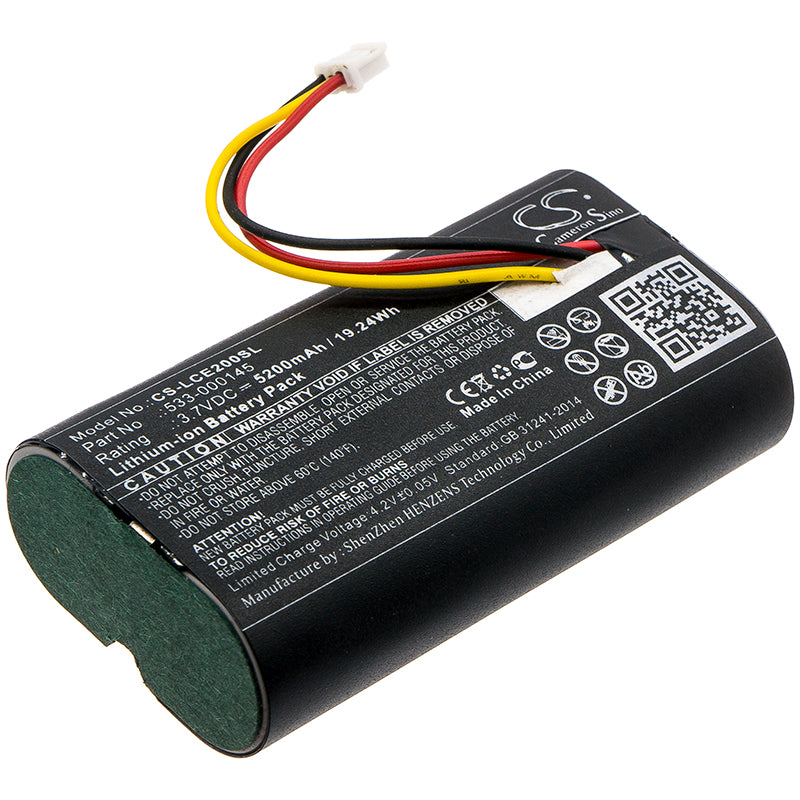 5200mAh Replacement Battery for Logitech Circle 2 Security Camera - V-U0045, 861-000066, 533-000145
