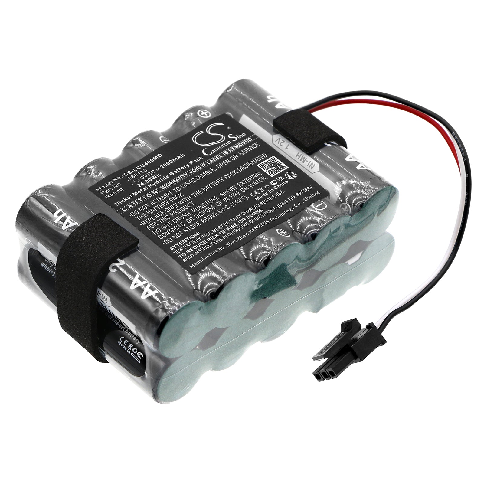 Laerdal LCSU 4 Suction Unit Battery - 2000mAh, 12V Ni-MH, Medical Grade Replacement, Compact Power
