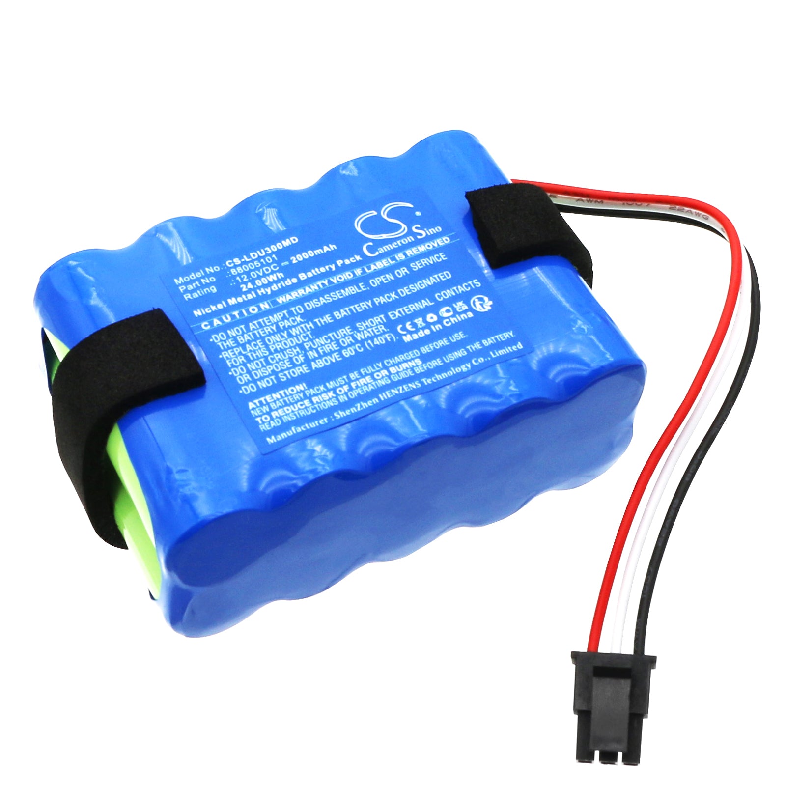 12V 2000mAh Ni-MH Battery for Laerdal LCSU3 & LCSU4 Portable Suction Unit, Medical Replacement Power