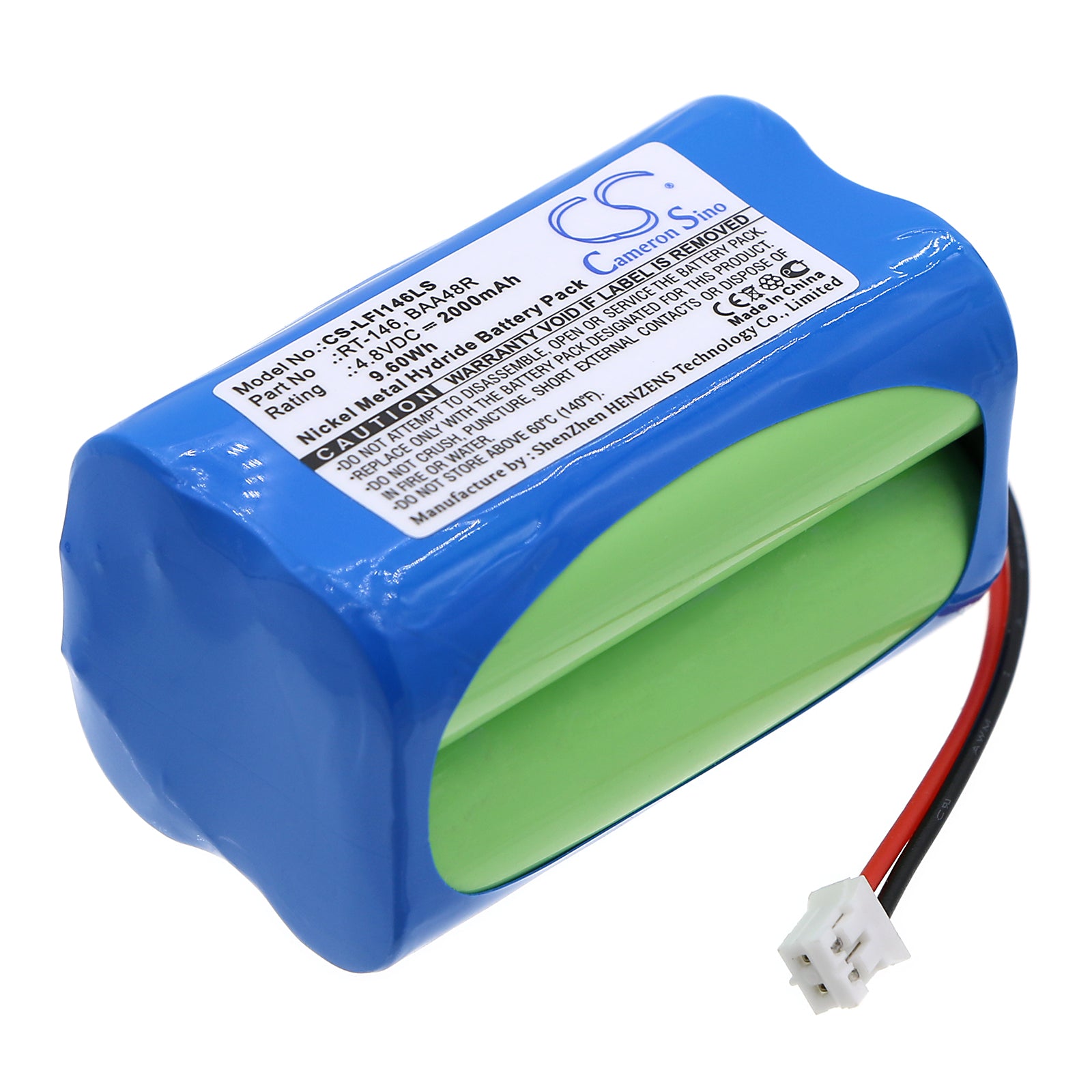 4.8V 2000mAh Ni-MH Emergency Light Battery - LFI, Daybrite, At-Lite, Dual-Lite, Exit Light - RT-146 & BAA48R Replacement
