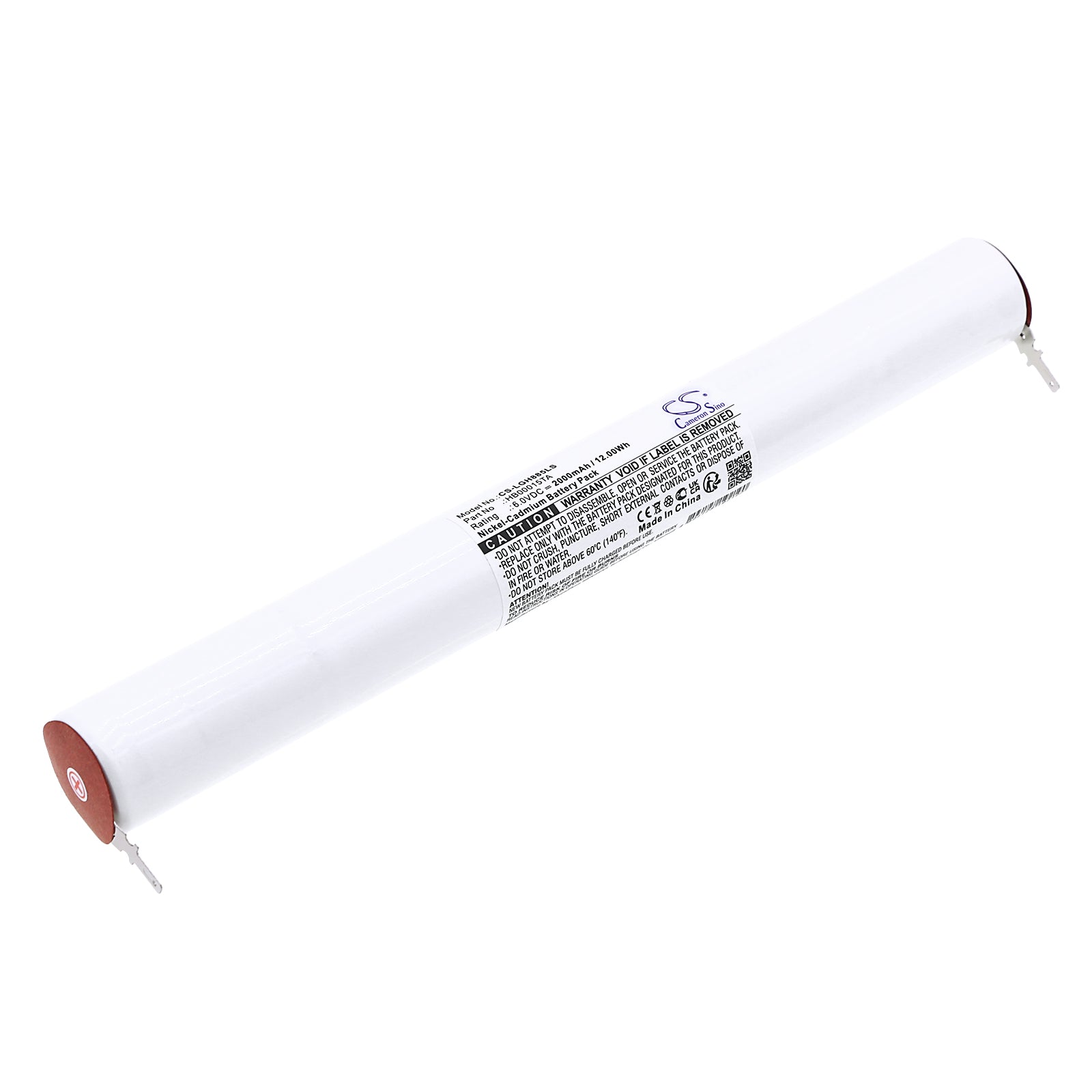 6V 2000mAh Ni-CD Replacement Battery for Legrand Emergency Lights: 6600 03/04/05, HB00015TA, 061885 (210x23x23mm)