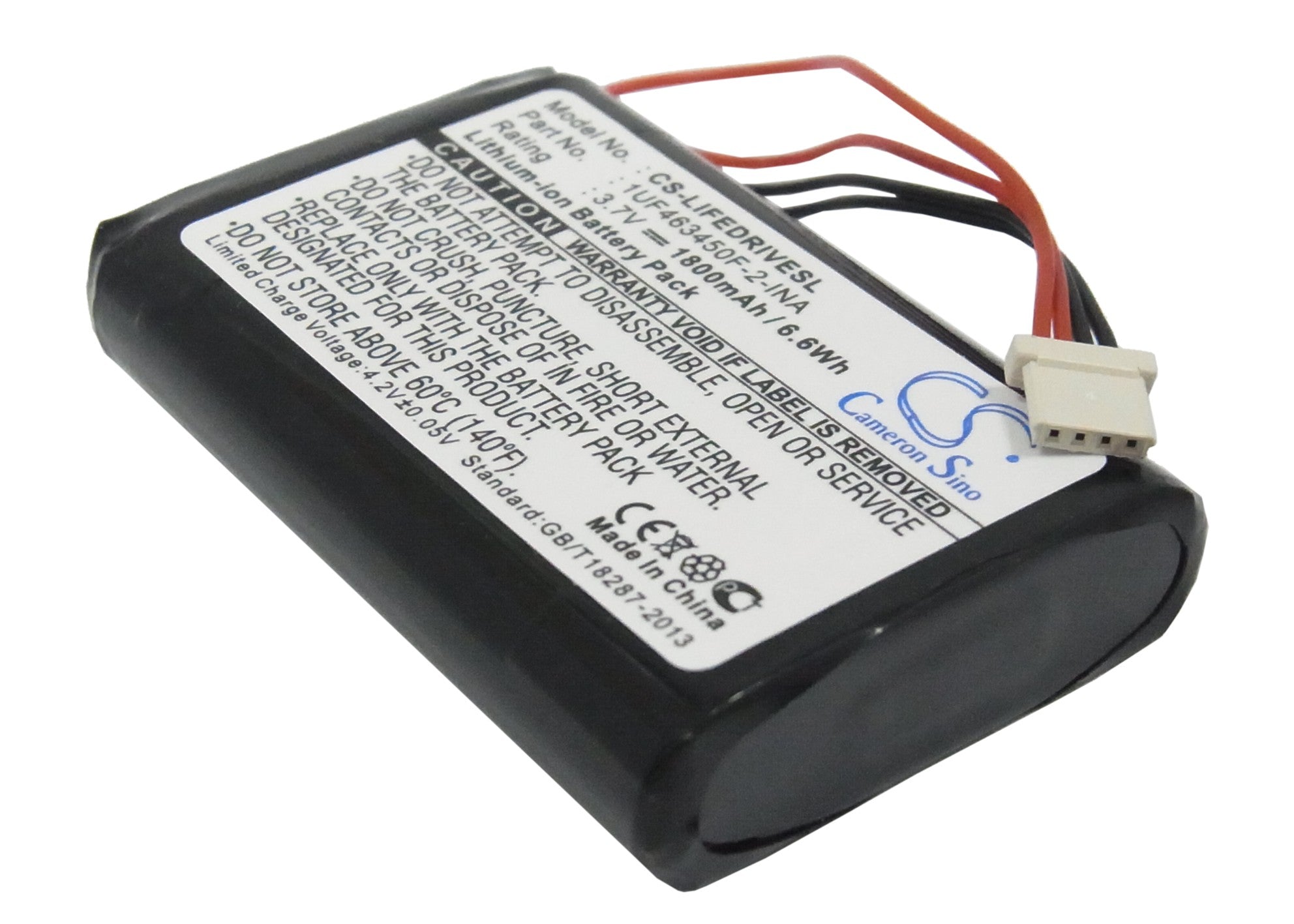 1800mAh Replacement Battery for Palm LifeDrive PDA, 3.7V Li-ion - Palm 1UF463450F-2-INA Compatible