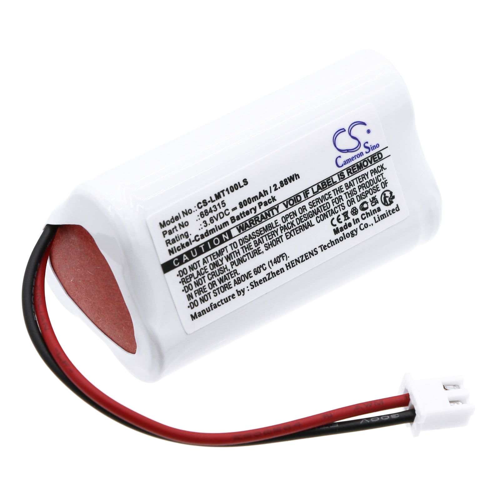 800mAh 3.6V Ni-CD Replacement Battery for Lumenxl OTG Emergency Lights: OTG-HH-1, OTG-FF-6, OTG-VV-5