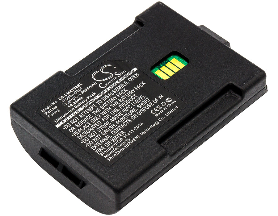 Honeywell LXE MX7 Barcode Scanner Battery: 2600mAh, 7.4V Li-ion Replacement - TXE TECTON Series