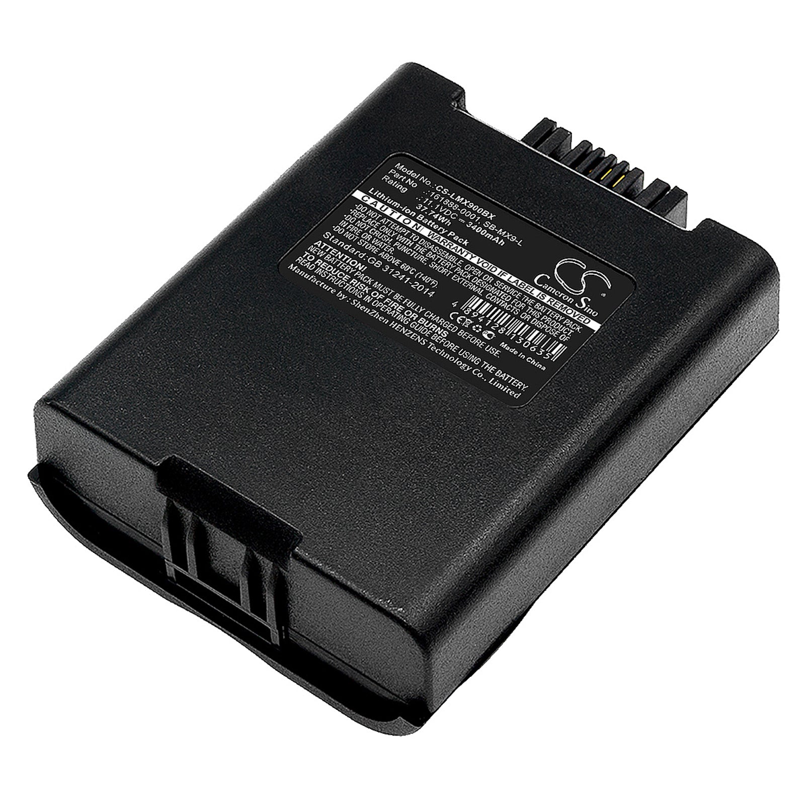 3400mAh Battery for Honeywell MX9 Scanner: MX9380, MX9381, MX9H, ITRON FC300, 11.1V Li-ion Replacement