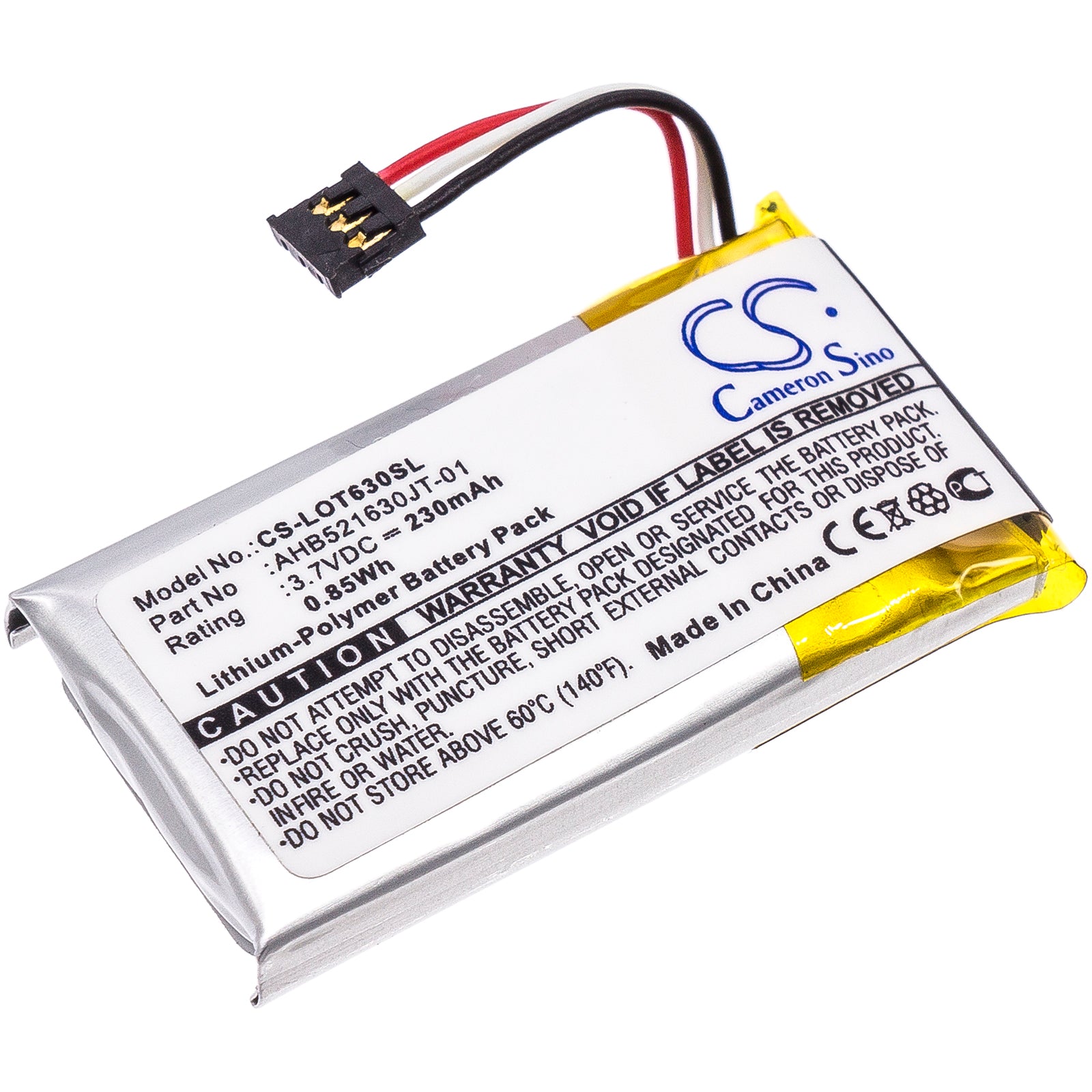 230mAh Replacement Battery for Logitech T630 Ultrathin Touch Mouse N-R0044 - 3.7V Li-Polymer - Mouse Battery Replacement