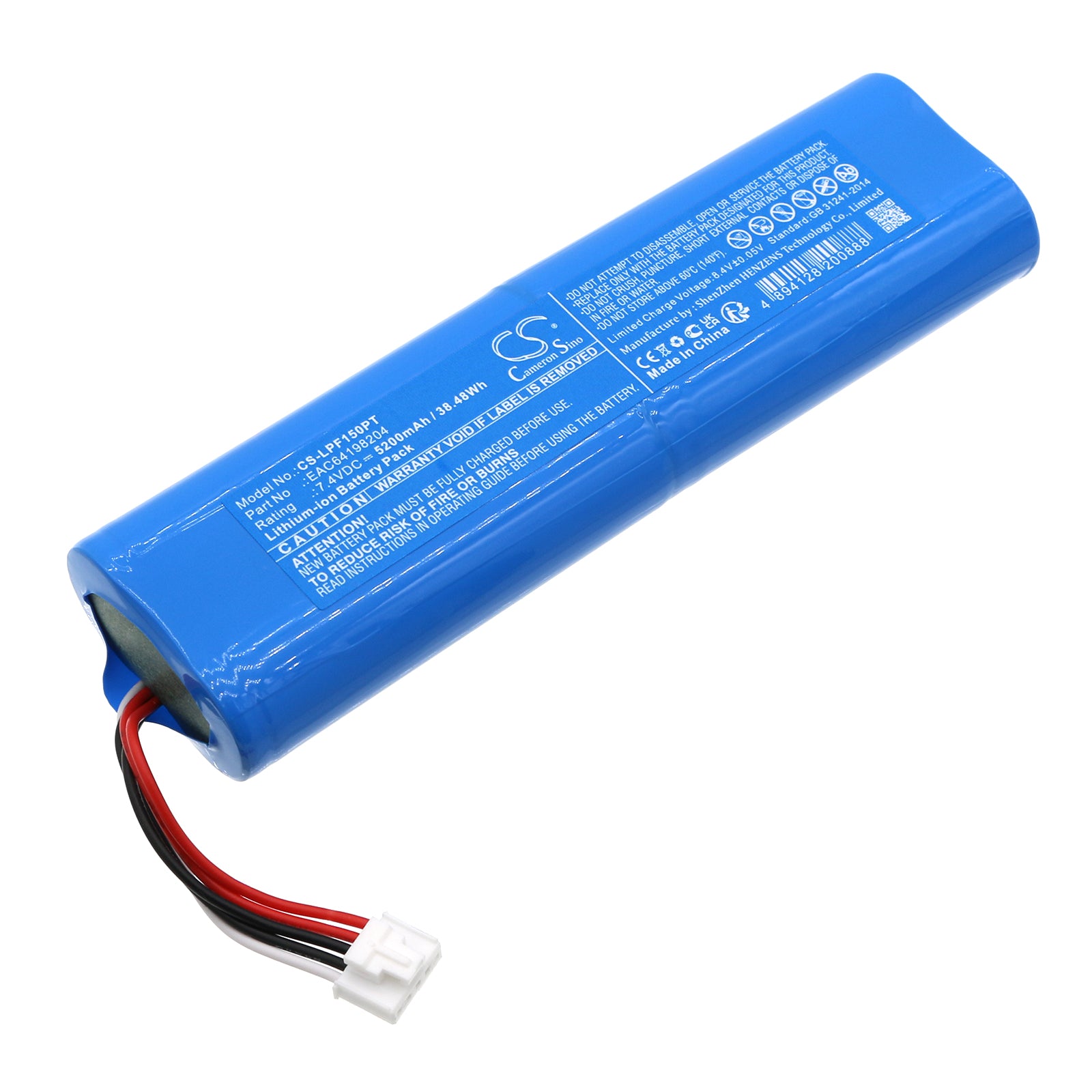 LG PF50KA Projector Battery - 5200mAh 7.4V Li-ion Replacement - EAC64198204 Compatible Power Supply