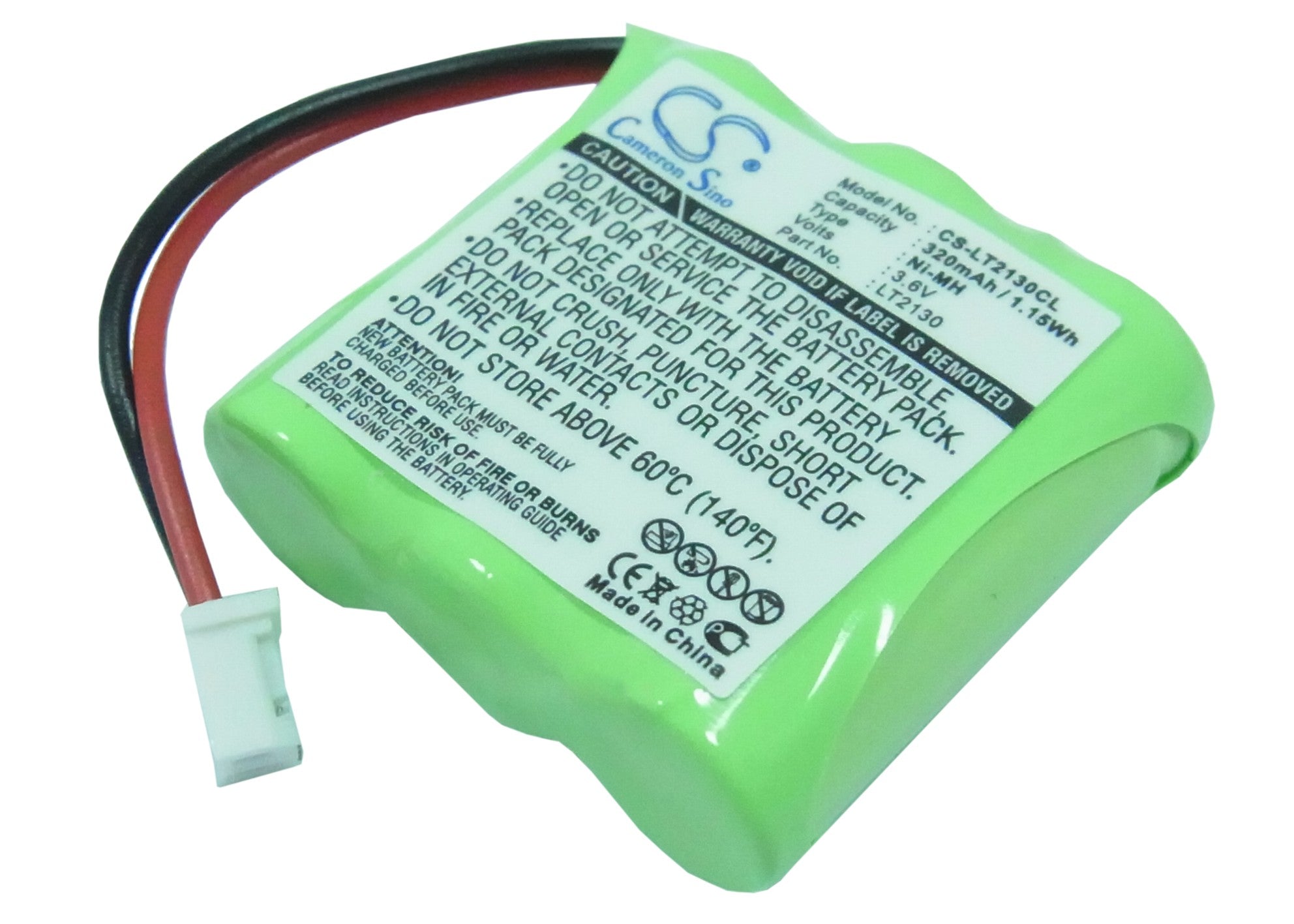 320mAh Ni-MH 3.6V Replacement Battery for Loewe Alpha TEL3100/LT2130 Cordless Phones