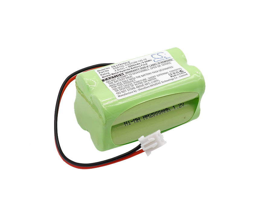 4.8V 2000mAh Ni-MH Battery - Lithonia Daybright D-AA650BX4 Emergency Light Replacement, Squared Pack
