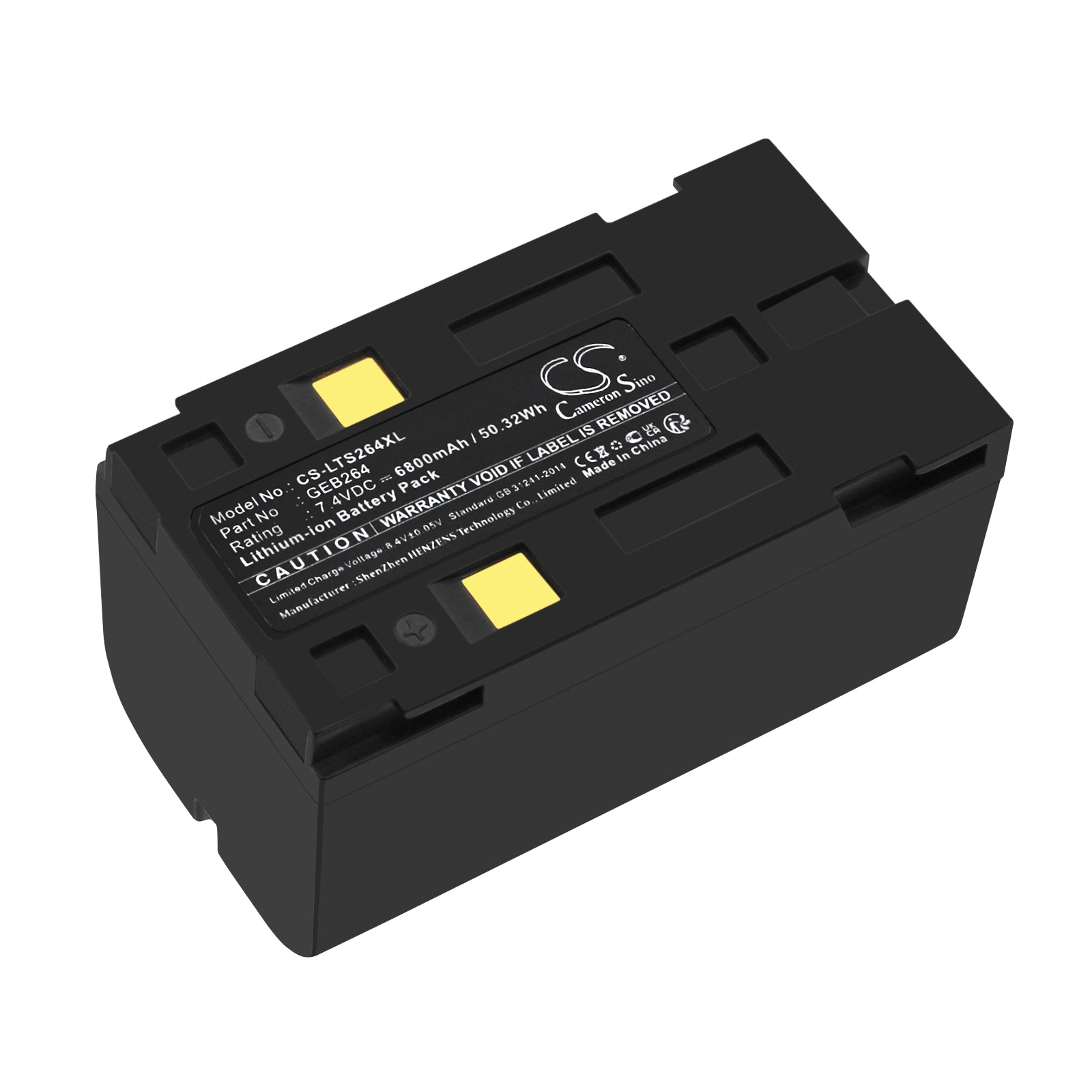 Leica TS01 Total Station Battery Replacement - GEB264 / 945125, 7.4V 6800mAh Li-ion, Surveying Instrument Power
