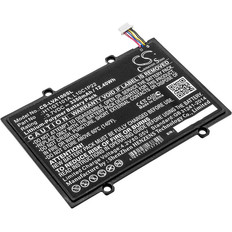 3350mAh Replacement Battery for Lenovo IdeaPad A1 A1-07 Tablet - 3.7V Li-Polymer - H11GT101A, L10C1P22
