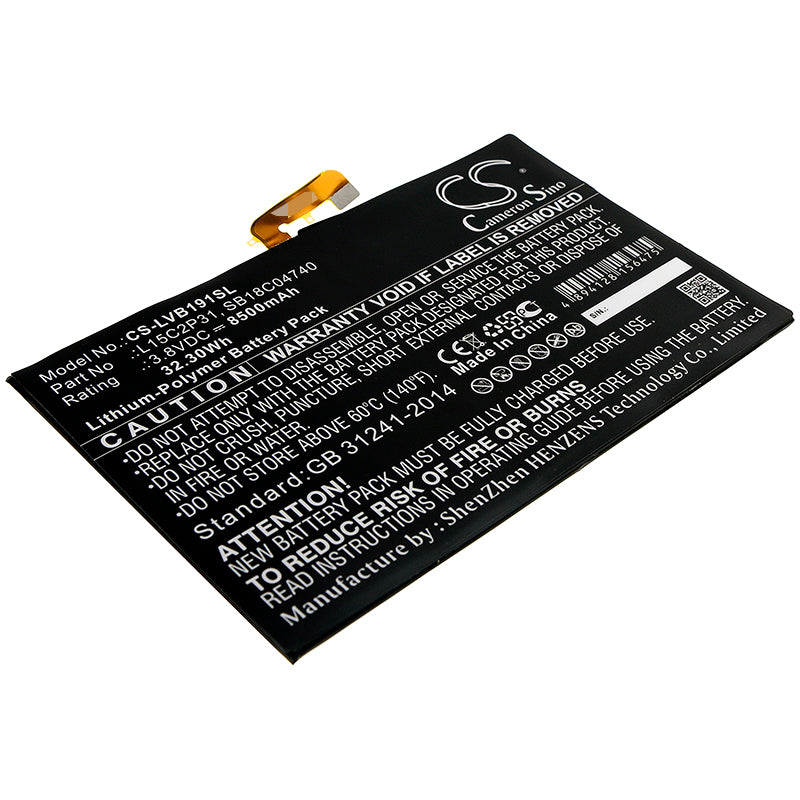 8500mAh Replacement Battery for Lenovo Yoga Book YB1-X91F/X90F/X91L Tablet - 3.8V, 32.3Wh