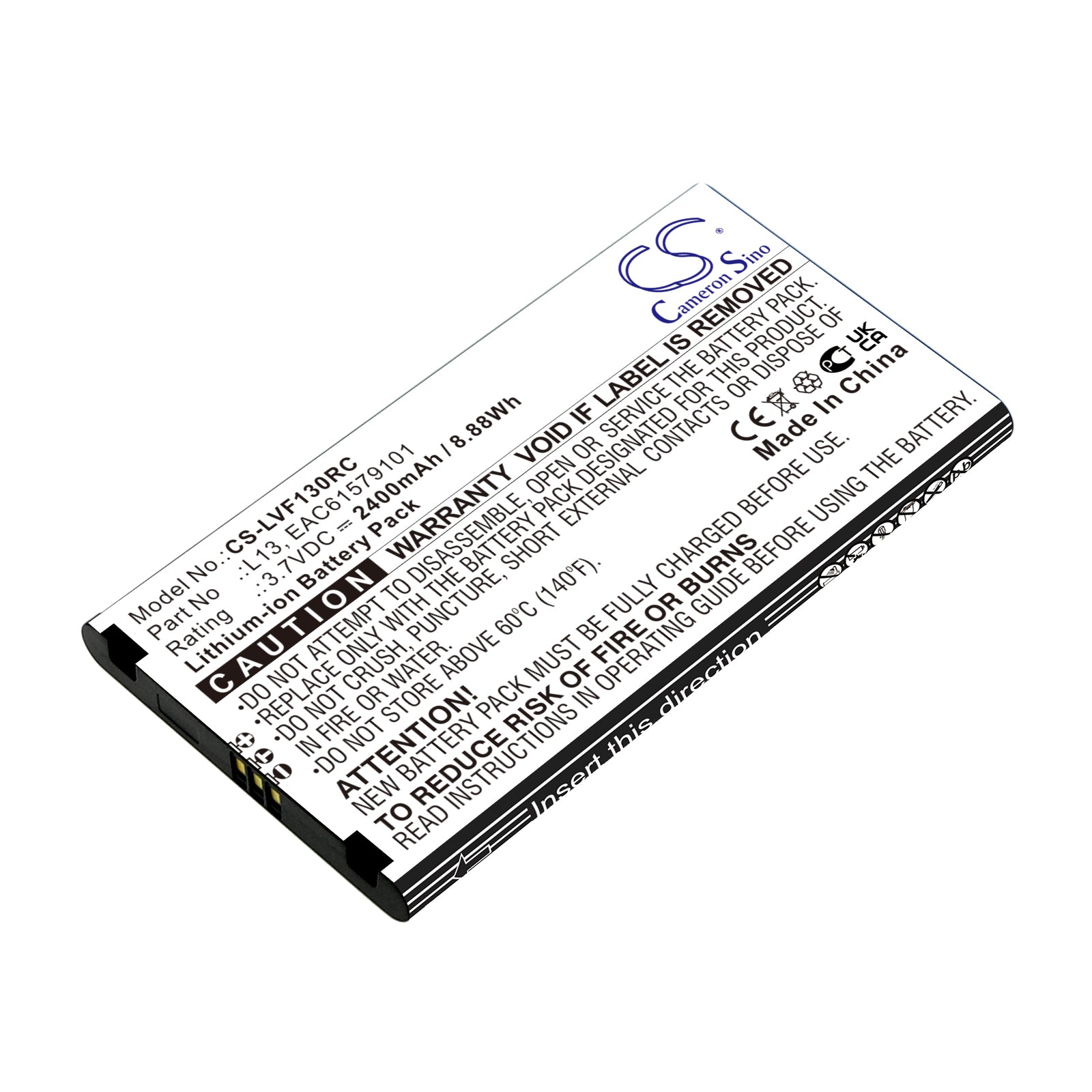 2400mAh Replacement Battery for NTT Docomo L09C/L13 & LG L09C Mobile Hotspot - 3.7V Li-ion