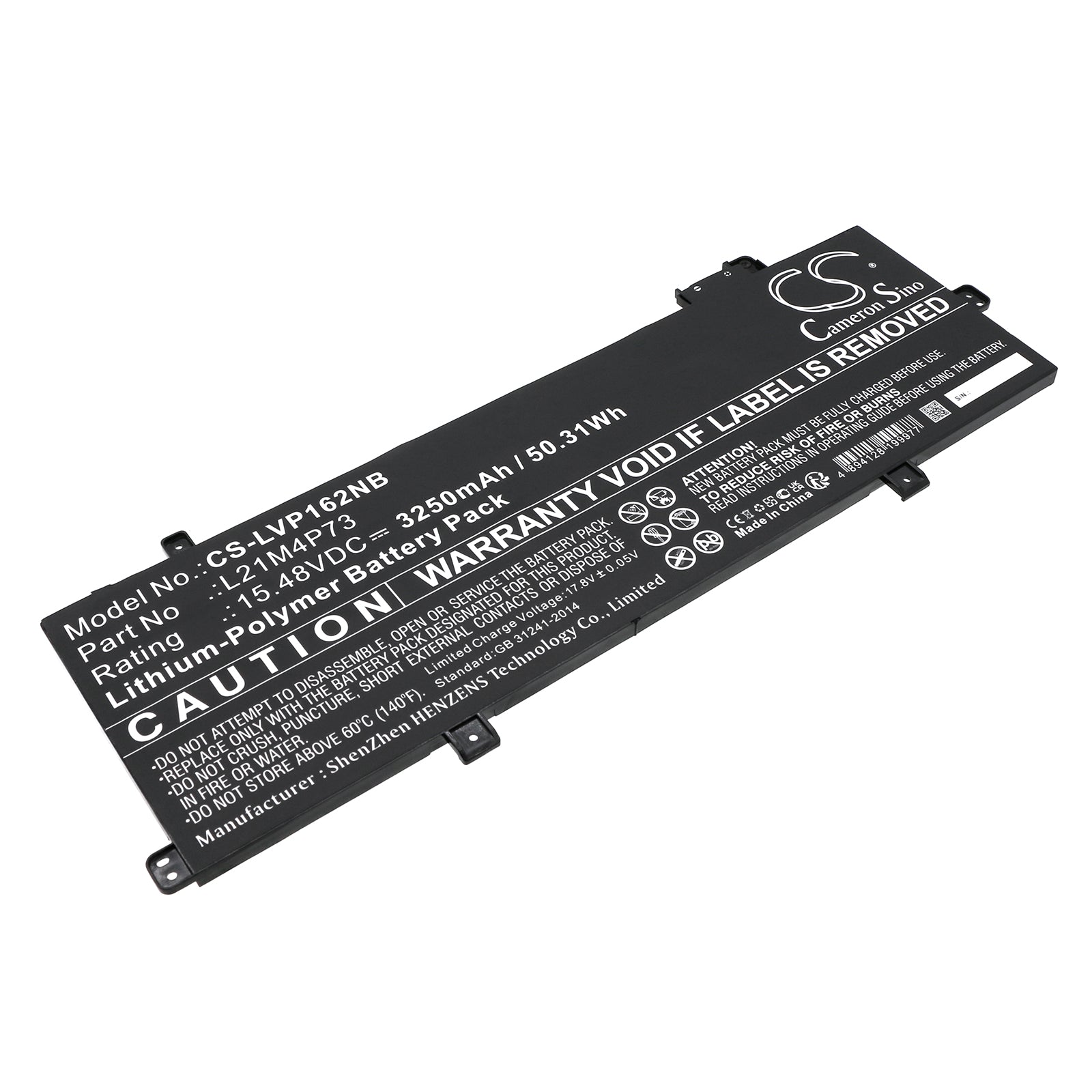 Lenovo ThinkPad P16s T16 Gen 1/2 Laptop Battery - 50.31Wh 3250mAh 15.48V Li-Polymer - Replacement
