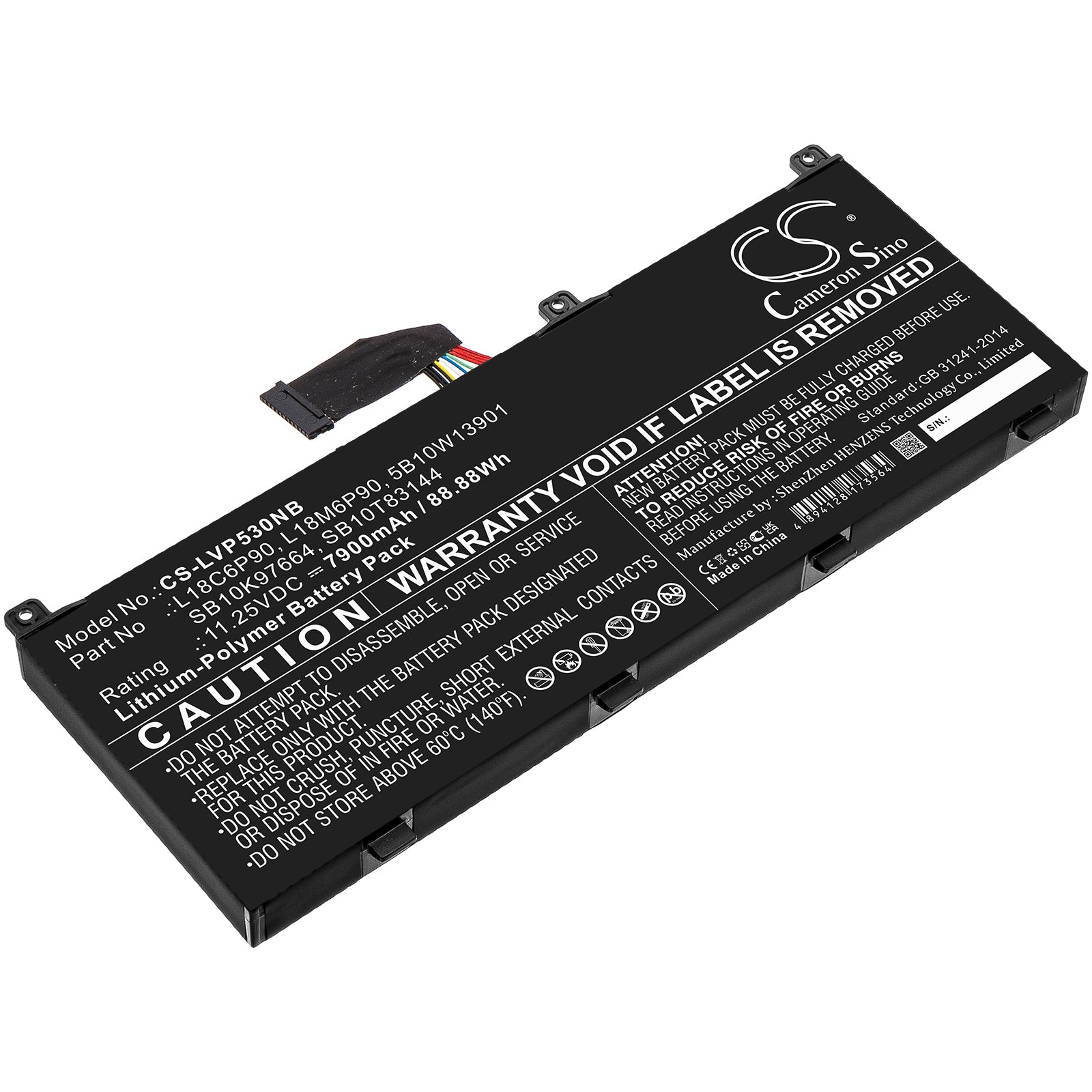 Lenovo ThinkPad P53 Replacement Battery - 88.88Wh 7900mAh Li-Polymer - Laptop Power Solution