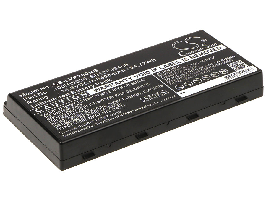 94.72Wh 6400mAh Battery for Lenovo ThinkPad P70 P71 - 14.8V Laptop Replacement, 00HW030 Compatible
