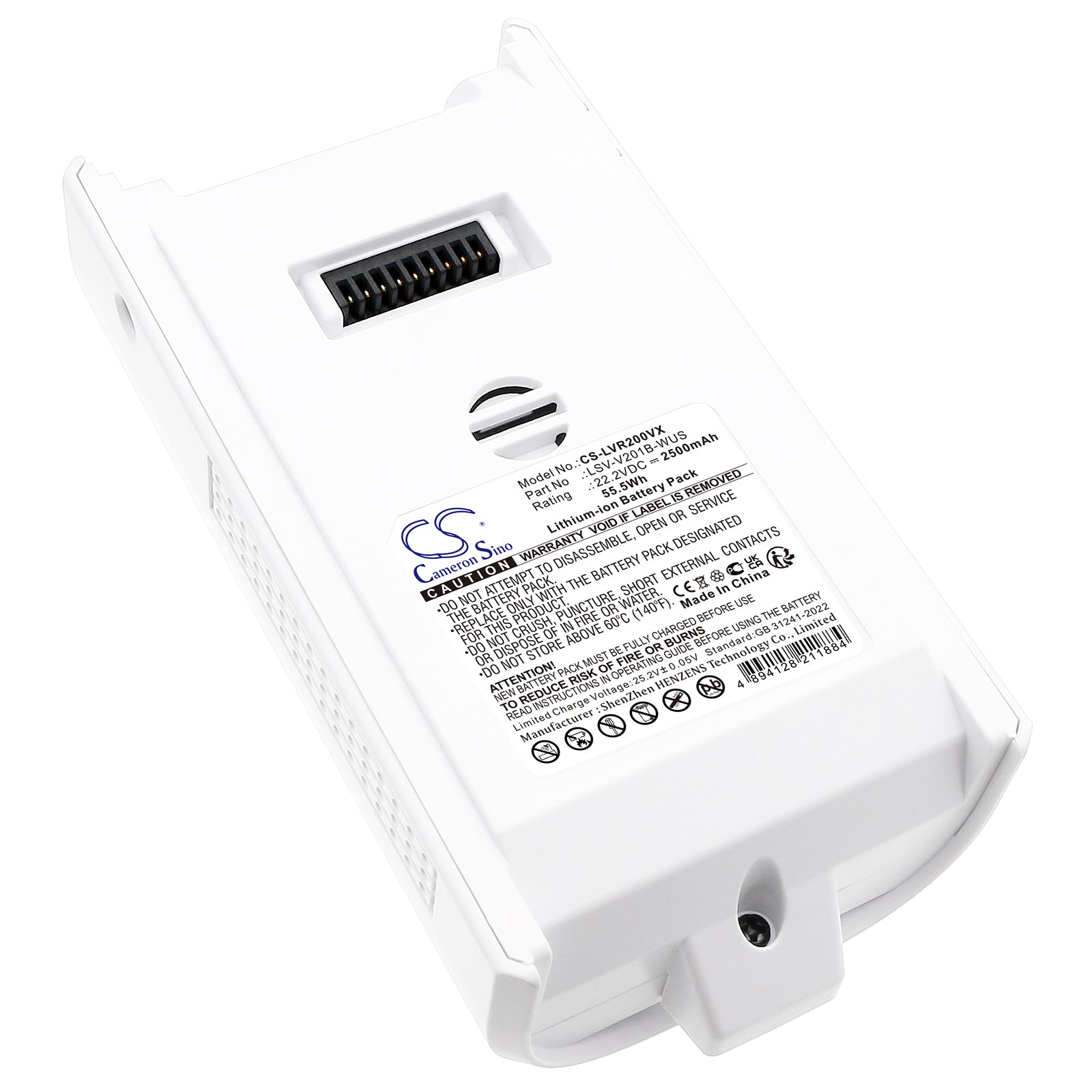 2500mAh 22.2V Battery for Levoit LVAC-200 Stick Vacuum - LSV-V201B-WUS, 55.5Wh, Replacement Power
