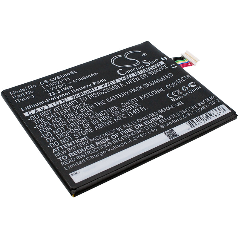 6300mAh Replacement Battery for Lenovo IdeaPad S2110A & IdeaTab S2110/AF - 3.7V Li-Polymer 23.31Wh