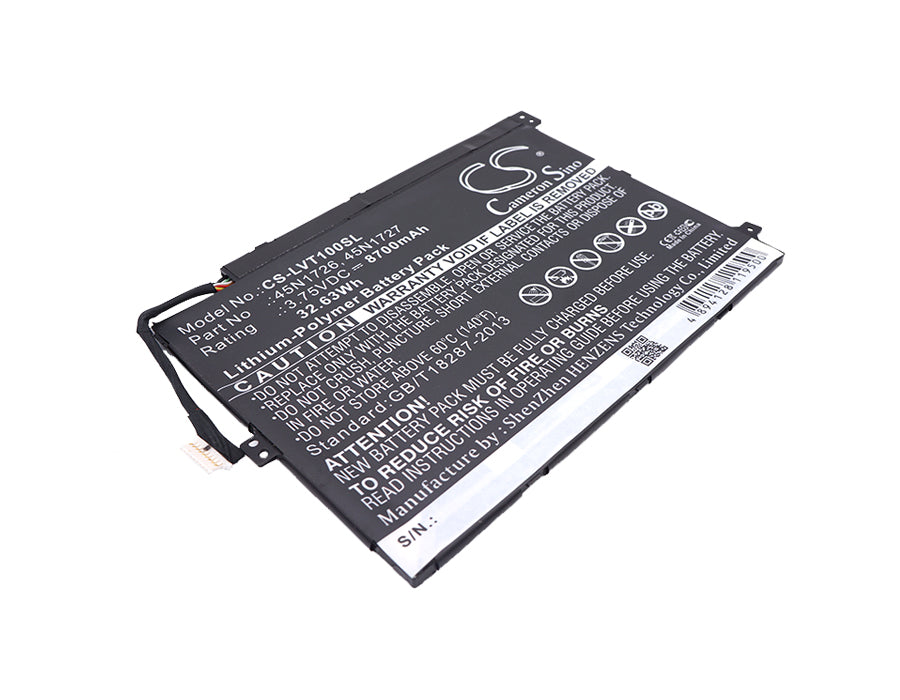 8700mAh Battery for Lenovo Thinkpad 10 Z3795 Tablet - 3.75V Li-Polymer, Replacement for 45N1726 Series