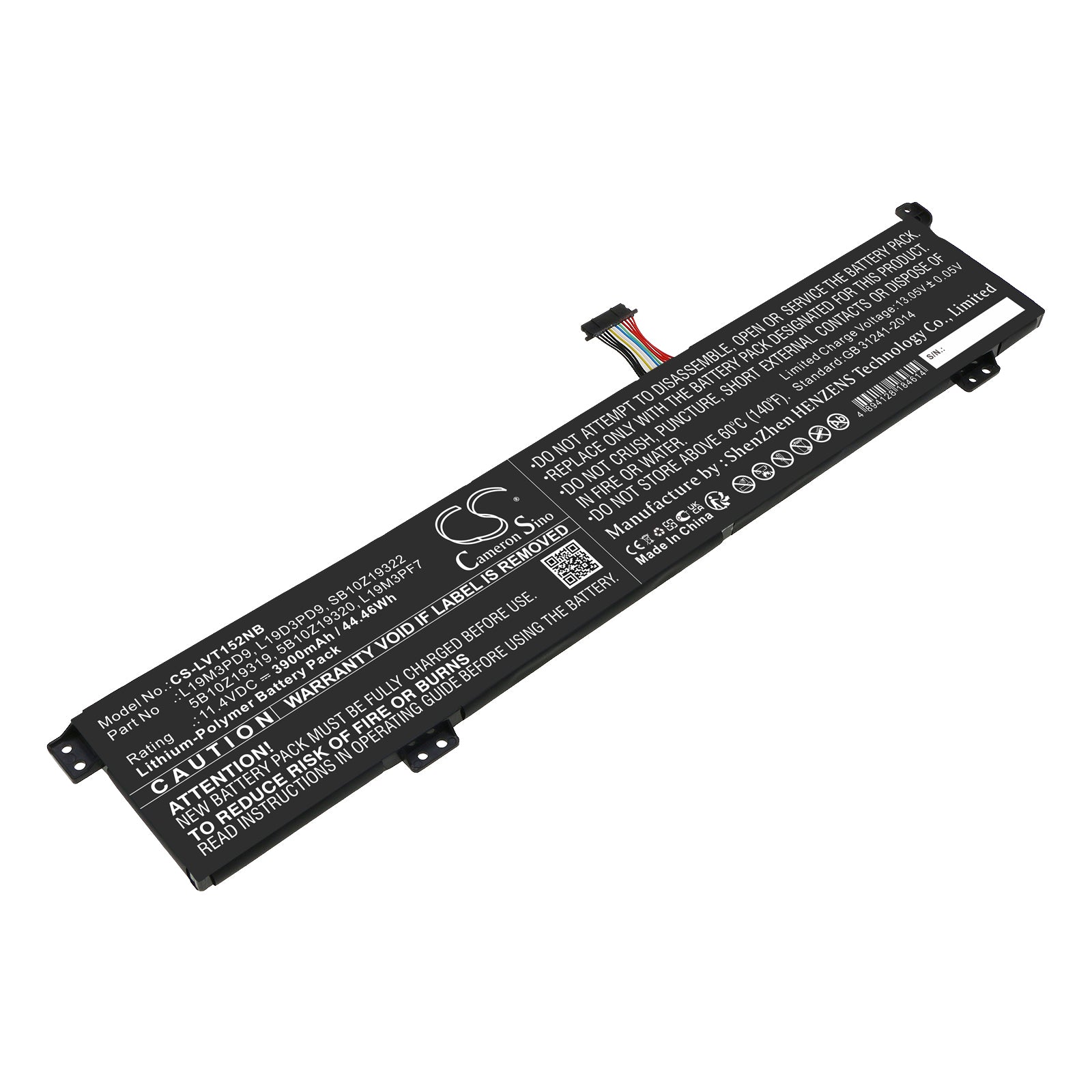 Lenovo ThinkBook 15p G2 ITH/IMH Laptop Battery - 44.46Wh 3900mAh 11.4V Li-Polymer - Replacement Power Pack