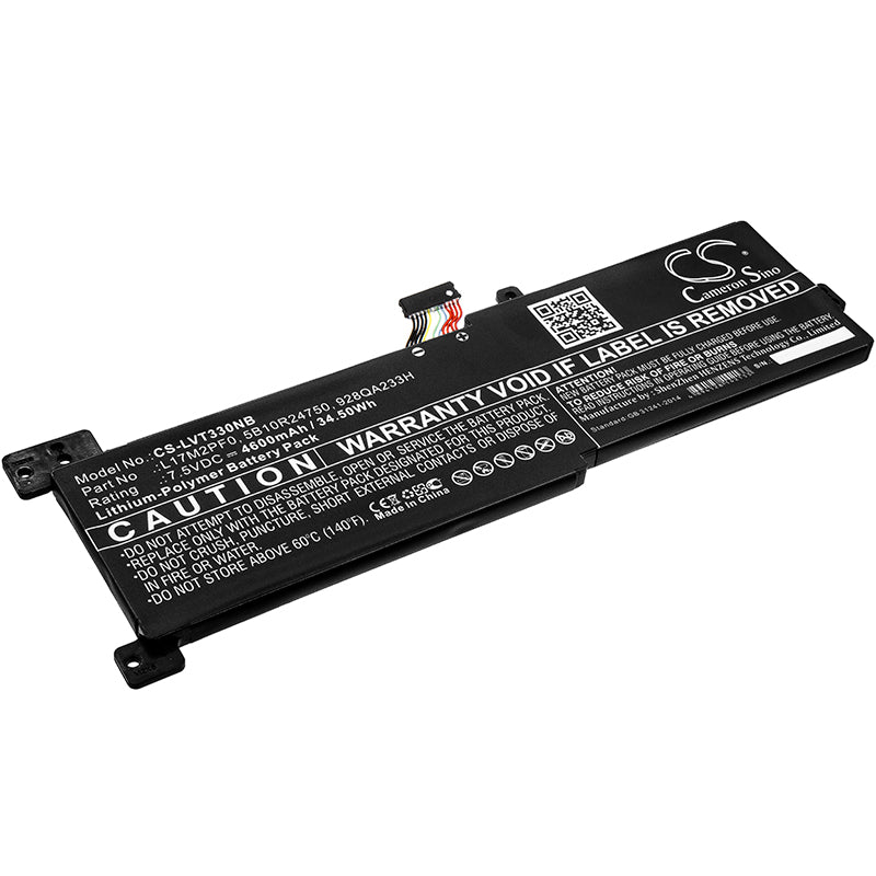 4600mAh Replacement Battery for Lenovo IdeaPad 330-15ARR Laptop - 7.5V Li-Polymer L17M2PF0