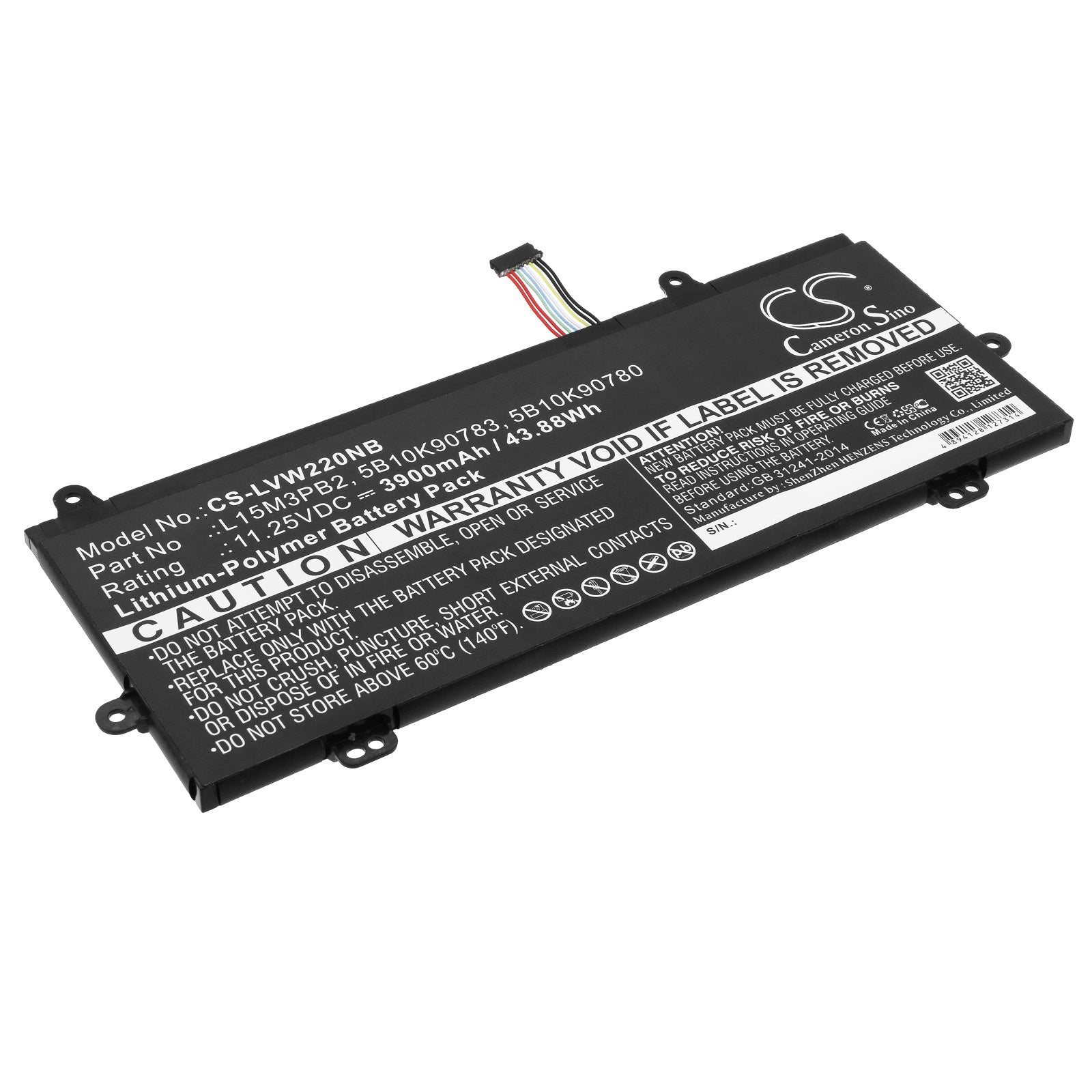 3900mAh Replacement Battery for Lenovo N22 Winbook iDeapad 11.6" Laptop - 11.25V 43.88Wh