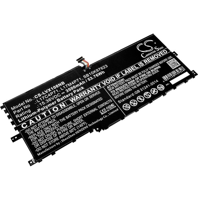 53.76Wh Replacement Battery for Lenovo ThinkPad X1 Yoga 2018 - 3500mAh, 15.36V Li-Polymer