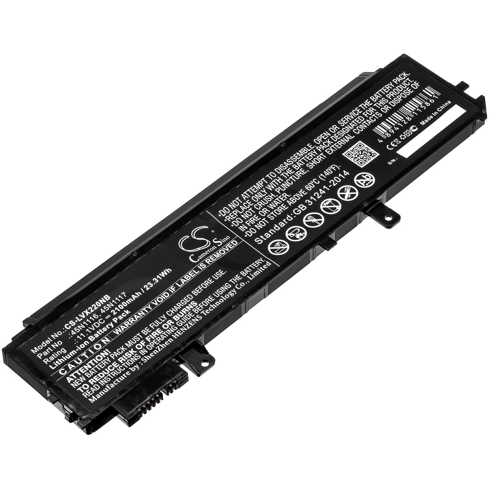 2100mAh Battery for Thinkpad X230s/X240s Ultrabook - 11.1V 23.31Wh Li-ion Replacement Battery - 45N1116, 45N1117