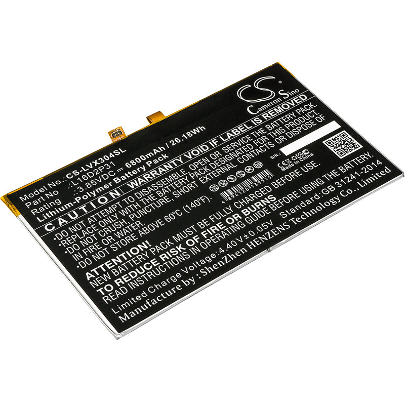 6800mAh Replacement Battery for Lenovo Tab 4 10.1 (TB-X304F/L/N), Tab4 10 (TB-X605FC) - L16D2P31 - Tablet Repair Part