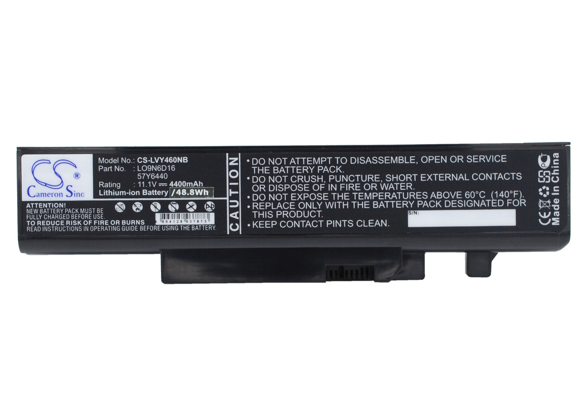 4400mAh Battery for Lenovo IdeaPad Y460 Y560 - 11.1V Li-Polymer Laptop Replacement