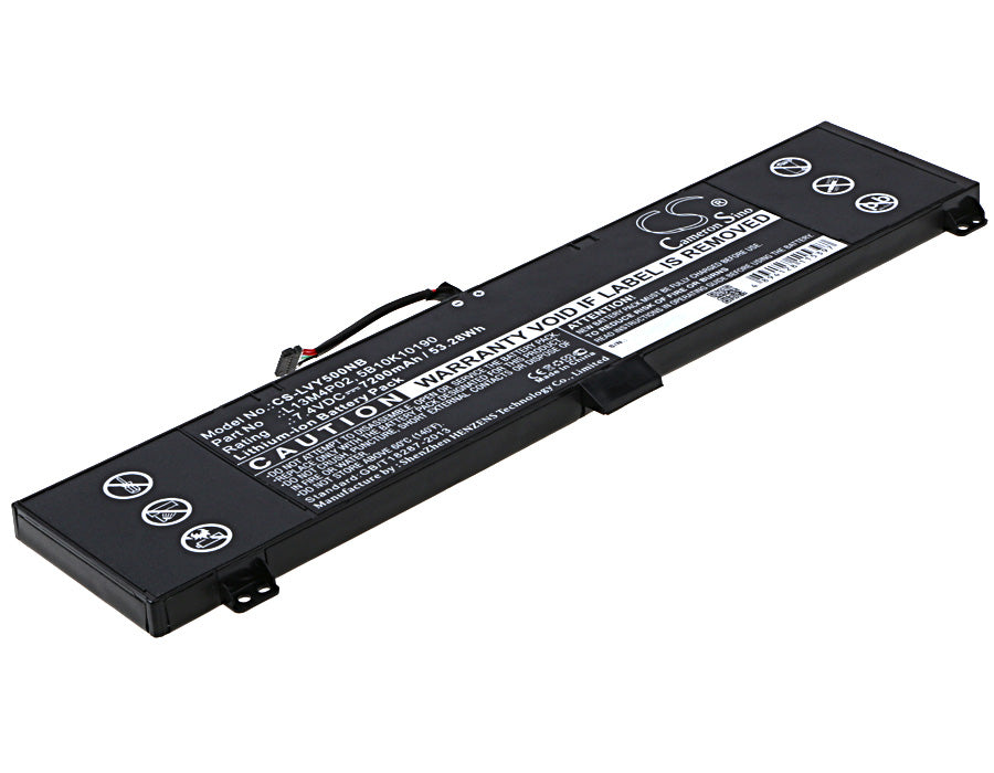 Lenovo Erazer Y50 Y70 Laptop Battery: 7200mAh, 7.4V 53.28Wh, Li-ion - High Capacity Replacement