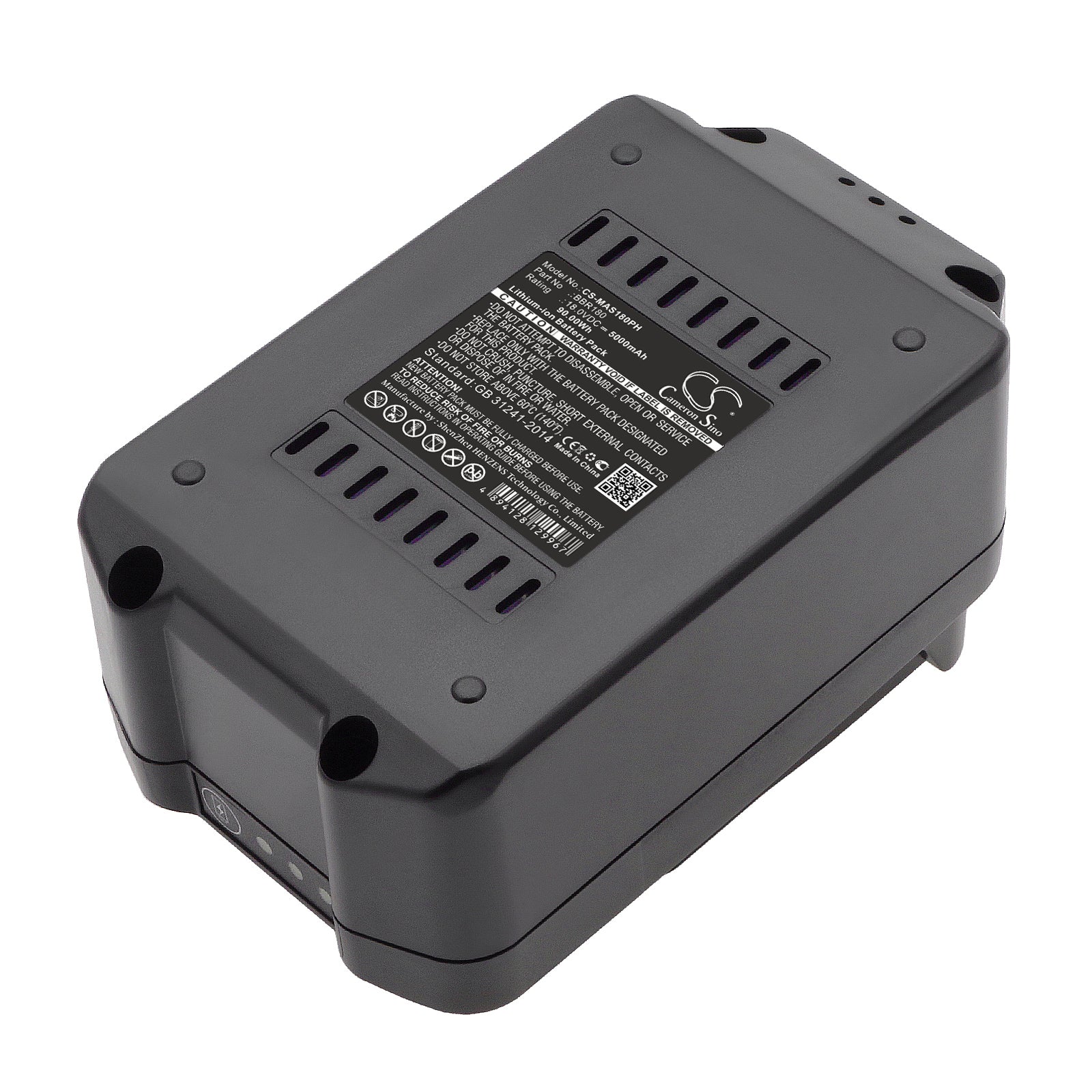 18V 5000mAh Li-ion Replacement Battery for Meister Craft MAS180, MAS18VL-2 Power Tools - 90Wh High Capacity