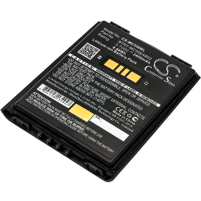 2400mAh Battery for Symbol MC55/MC67/MC5590 Barcode Scanners - 3.7V Li-ion Replacement, BTRY-MC55EAB02