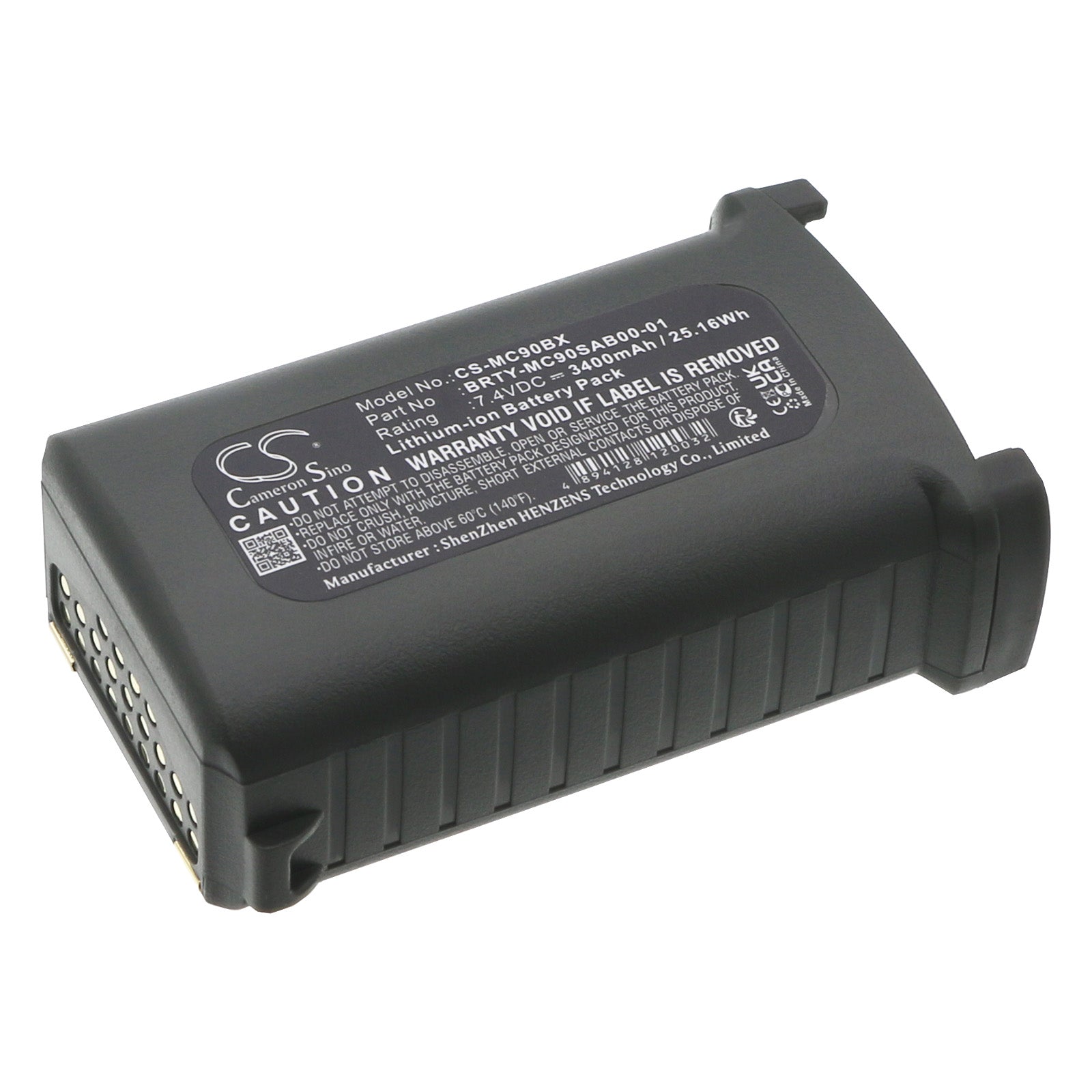 7.4V 3400mAh Li-ion Battery - Replacement for Symbol MC90XX, MC9190, MC9200, RD5000 Barcode Scanners