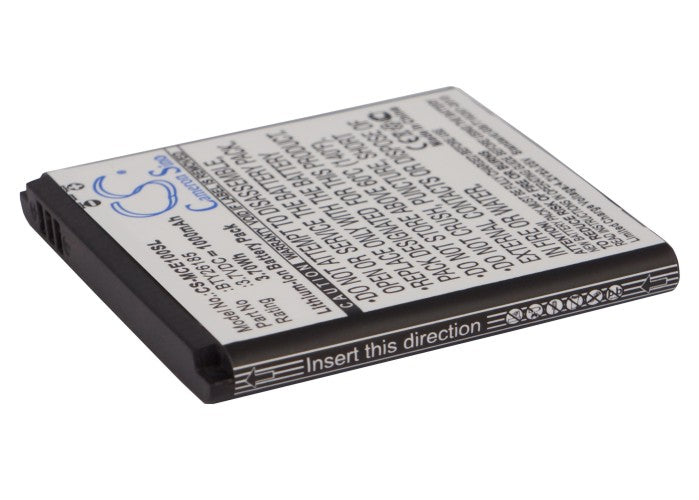 1000mAh 3.7V Li-ion Replacement Battery for Mobistel Cynus E1, MT-350b & Overmax Vertis Famy Phones