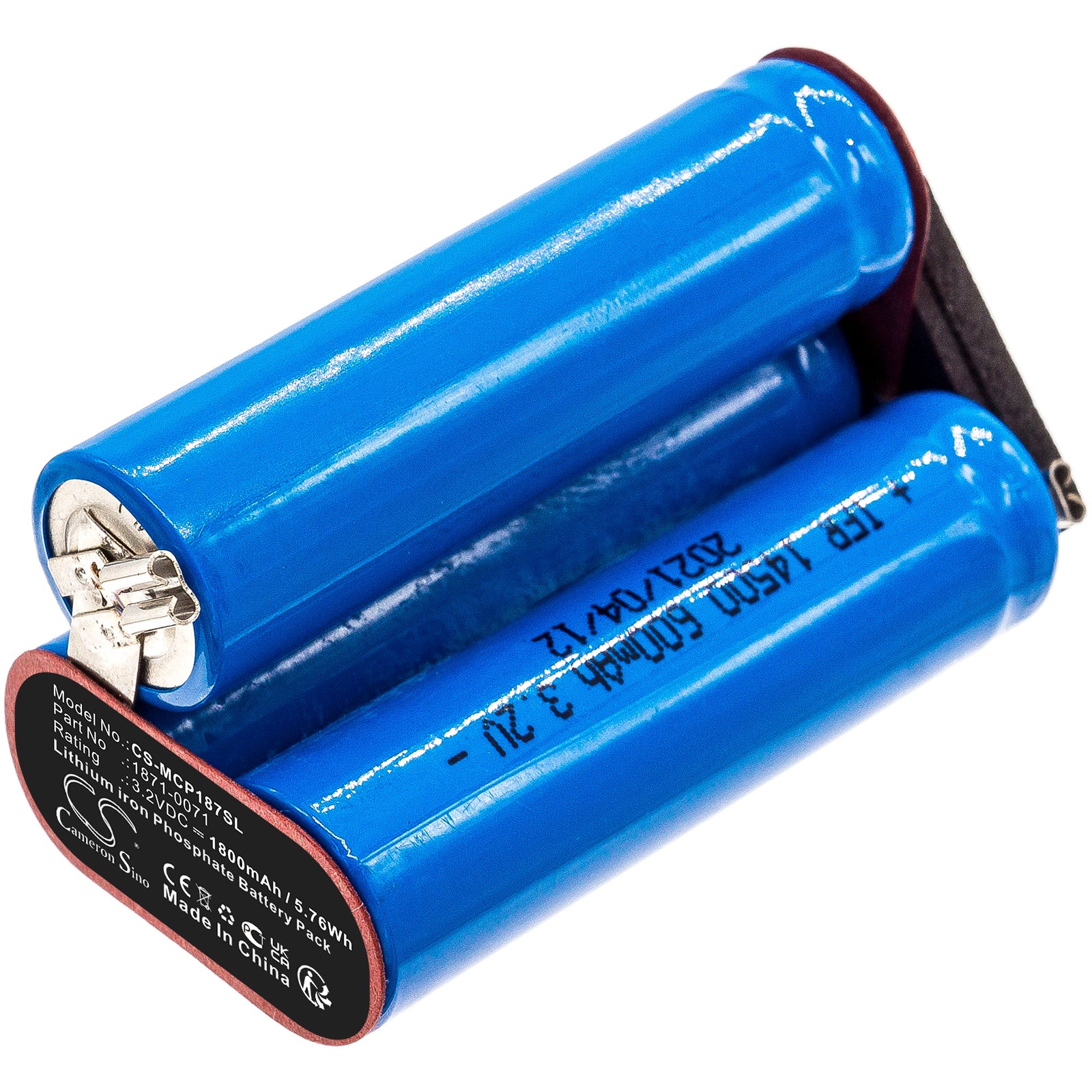 Ermila Bellina Clipper Battery - 1800mAh, 3.2V LiFePO4 Replacement for Moser Chrom Style Pro & Wella Clippers