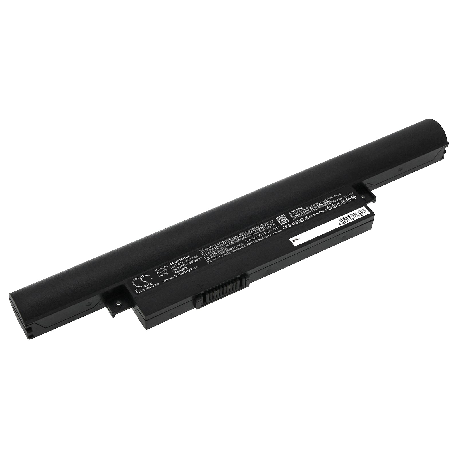 5200mAh Medion Akoya E7415 E7641 Erazer P7647 Laptop Battery - 10.8V 56Wh Li-ion Replacement - A41-D17